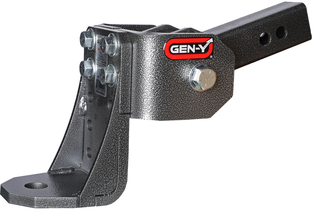 GEN-Y Hitch GH-12005 GLYDER TORSION-FLEX 2" Shank 6" drop .4K-.7K TW 7K Hitch & Ball 1" Dia Hole - Truck Part Superstore