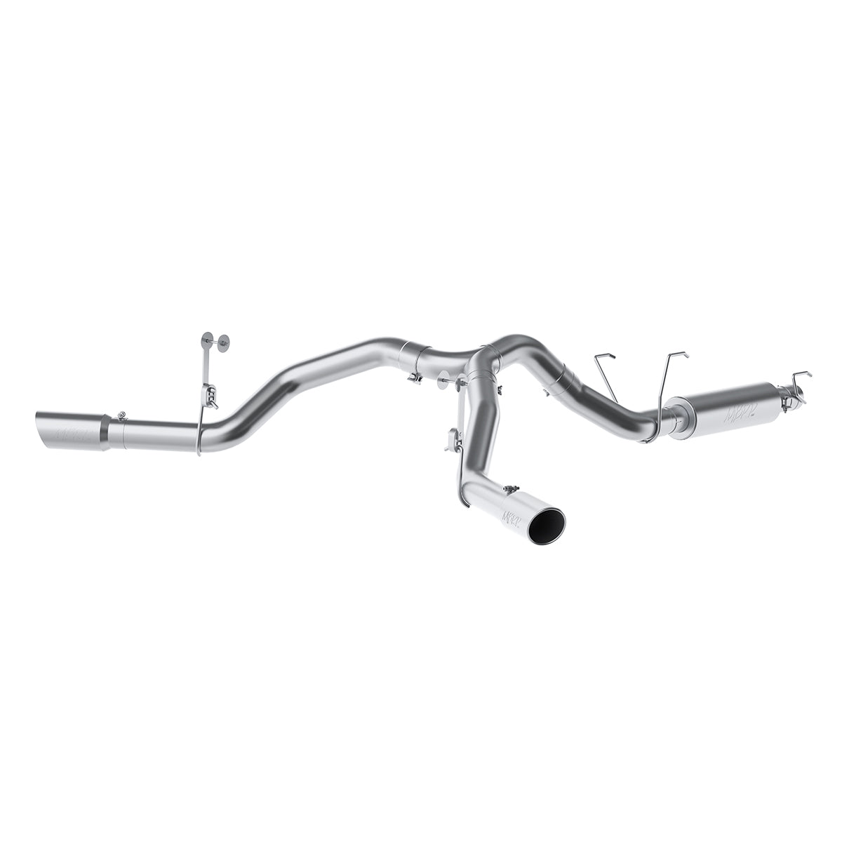 MBRP S5151409 4 Inch Cat Back Exhaust System For 14-22 RAM 2500 6.4L Dual Split Side Exit T409 Stainless Steel MBRP - Truck Part Superstore