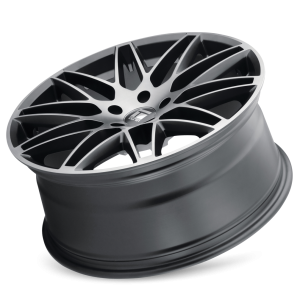 TOUREN 3275-8865TM40 TR75 (3275) BRUSHED MATTE BLACK W/ DARK TINT 18X8 5x4.5 40mm 72.6mm - Truck Part Superstore