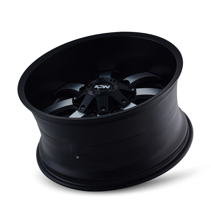 ION 189-2952B 189 (189) SATIN BLACK/MACHINED FACE 20X9 5-127/5-139.7 0MM 87MM - Truck Part Superstore
