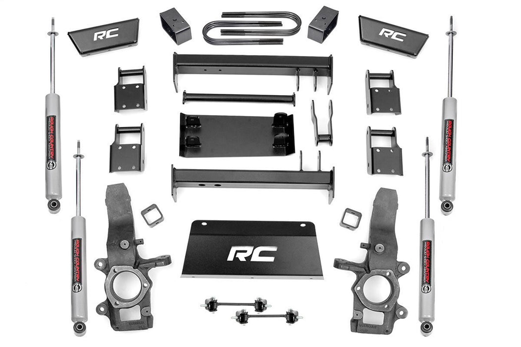 Rough Country 476.20 Suspension Lift Kit w/Shocks; 5 in. Lift; - Truck Part Superstore