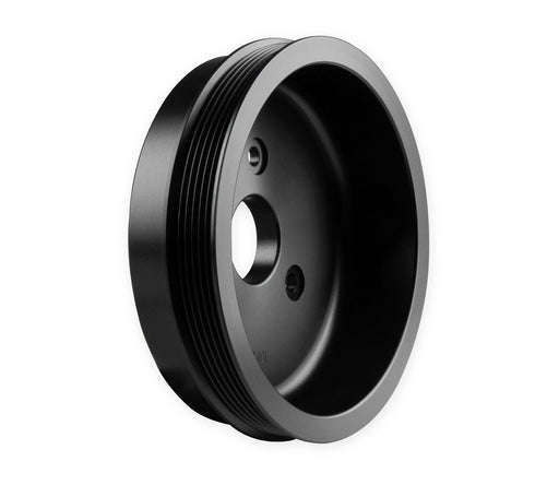 Holley 97-159 Crankshaft Pulley; Replacement; Mid Mount Accessory Drives Only; Steel Black; - Truck Part Superstore
