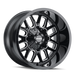 MAYHEM 8107-22176BM COGENT (8107) GLOSS BLACK/MILLED SPOKES 22X10 8-165.1/8-170 -19mm 130.8mm - Truck Part Superstore