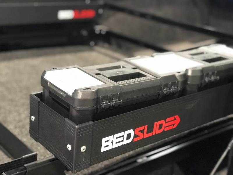 BedSlide BSA-SKB Bedslide Black BedBin Side Kix 7 Inch x 44 Inch 2 piece Bin Kit - Truck Part Superstore