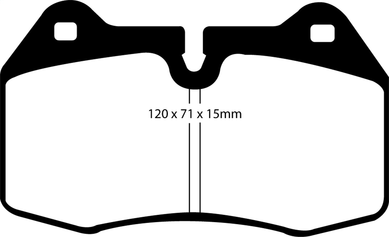 EBC Brakes DP41644R Yellowstuff Street And Track Brake Pads– Truck