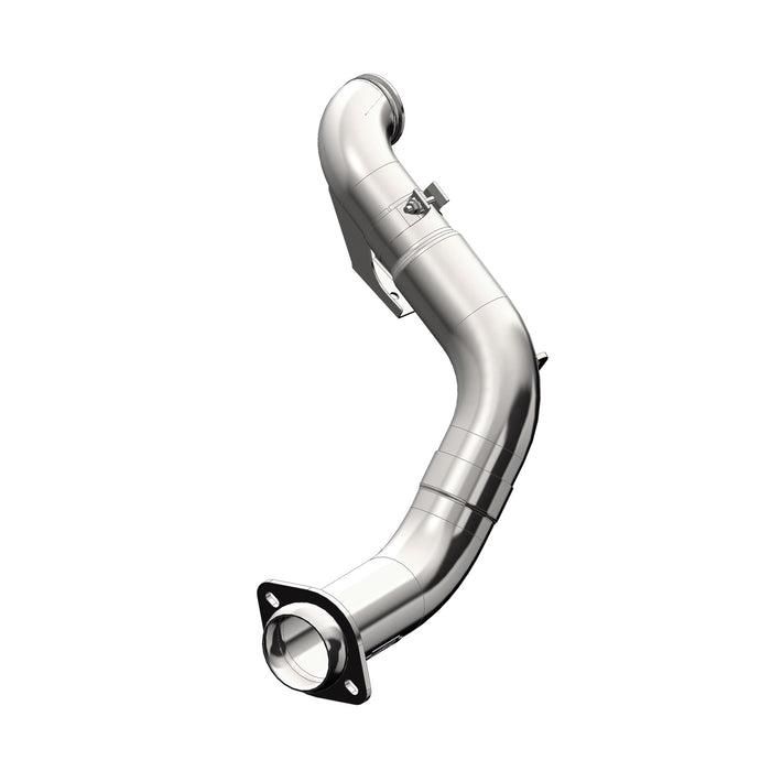 MBRP FALCA460 4 Inch Turbo Down Pipe For 15-16 Ford 6.7L Powerstroke Non Cab and Chassis Only Aluminized Steel EO Num. D-763-1 MBRP - Truck Part Superstore