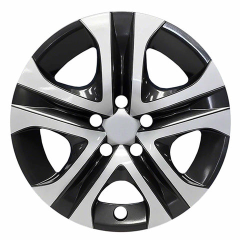 Coast To Coast IWC51817SB 17 Inch 5 Spoke Silver Color/ Black Plastic Set Of 4 - Truck Part Superstore