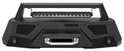 Daystar P000033 Tactical Center Mount Bumper w/LED Light Bar; Single Row Light Bar; Incl. Winch; - Truck Part Superstore