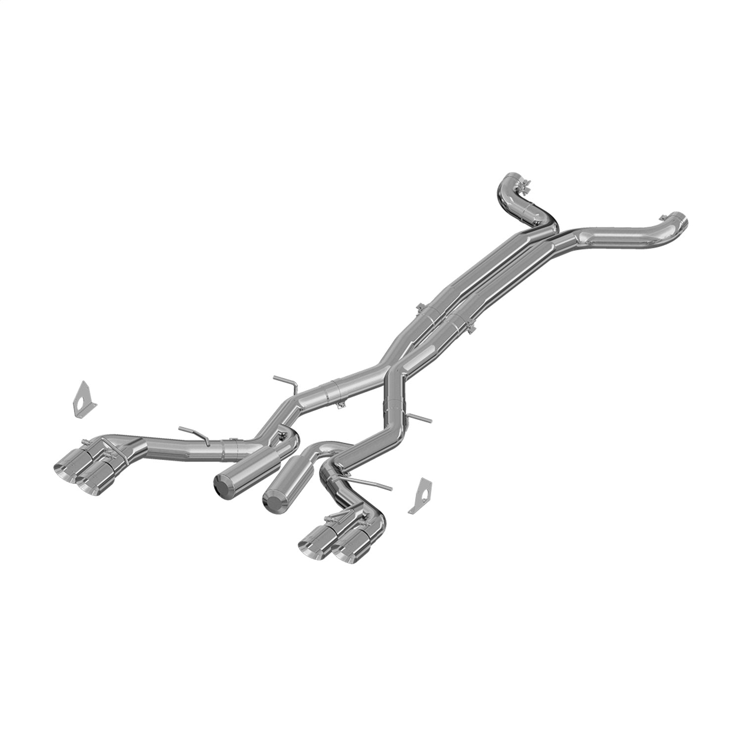 MBRP S7033AL 3 Inch Dual Cat Back Exhaust System Quad Tips Aluminized Steel Race Version For 16-22 Chevrolet Camaro, V8 6.2L 6 Speed Coupe Only 17-22 Chevrolet Camaro ZL1- Coupe Only MBRP - Truck Part Superstore