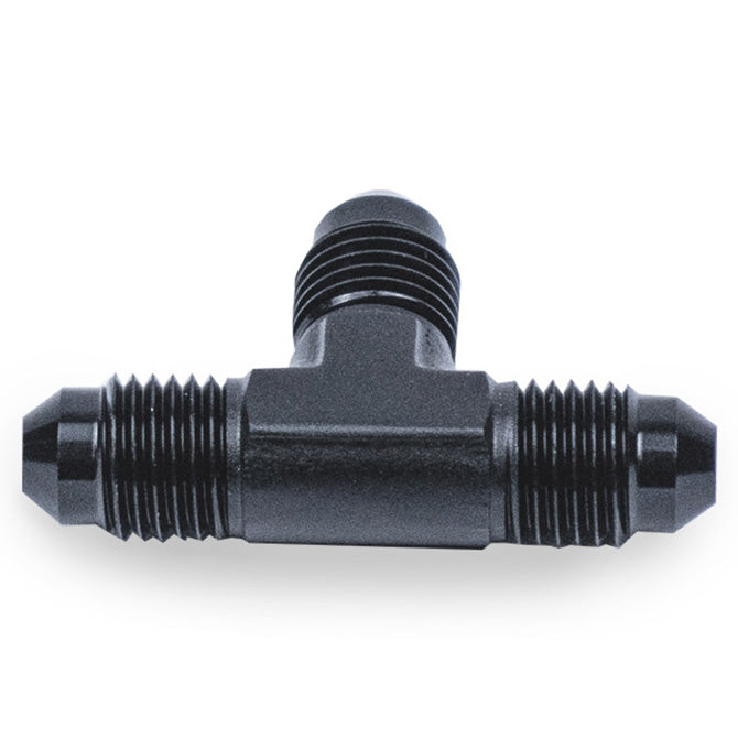 Snow Performance SNO-806-BRD 4AN T Water Methanol Fitting; Black. - Truck Part Superstore