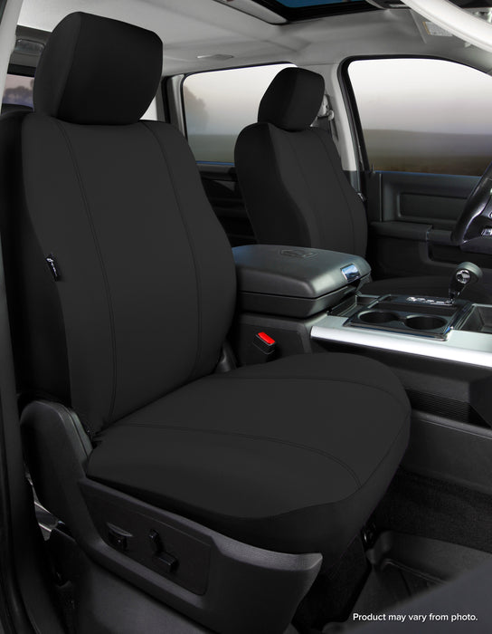 FIA SP87-12 BLACK Seat Protector™ Custom Seat Cover; Poly-Cotton; Black; Bucket Seats; - Truck Part Superstore