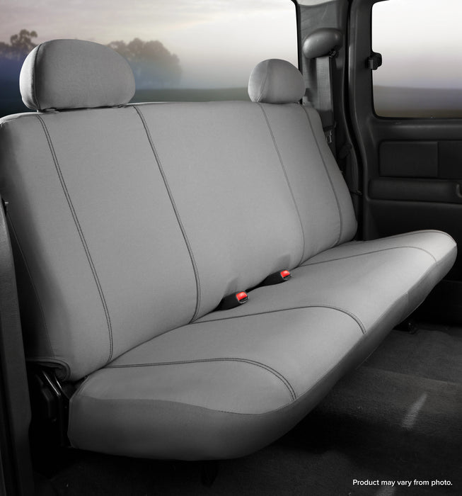 FIA SP82-6 GRAY Seat Protector™ Custom Seat Cover; Poly-Cotton; Gray; Bench Seat; - Truck Part Superstore