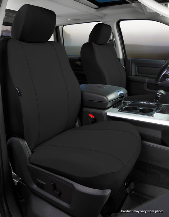 FIA SP88-19 BLACK Seat Protector™ Custom Seat Cover; Poly-Cotton; Black; Bucket Seats; - Truck Part Superstore