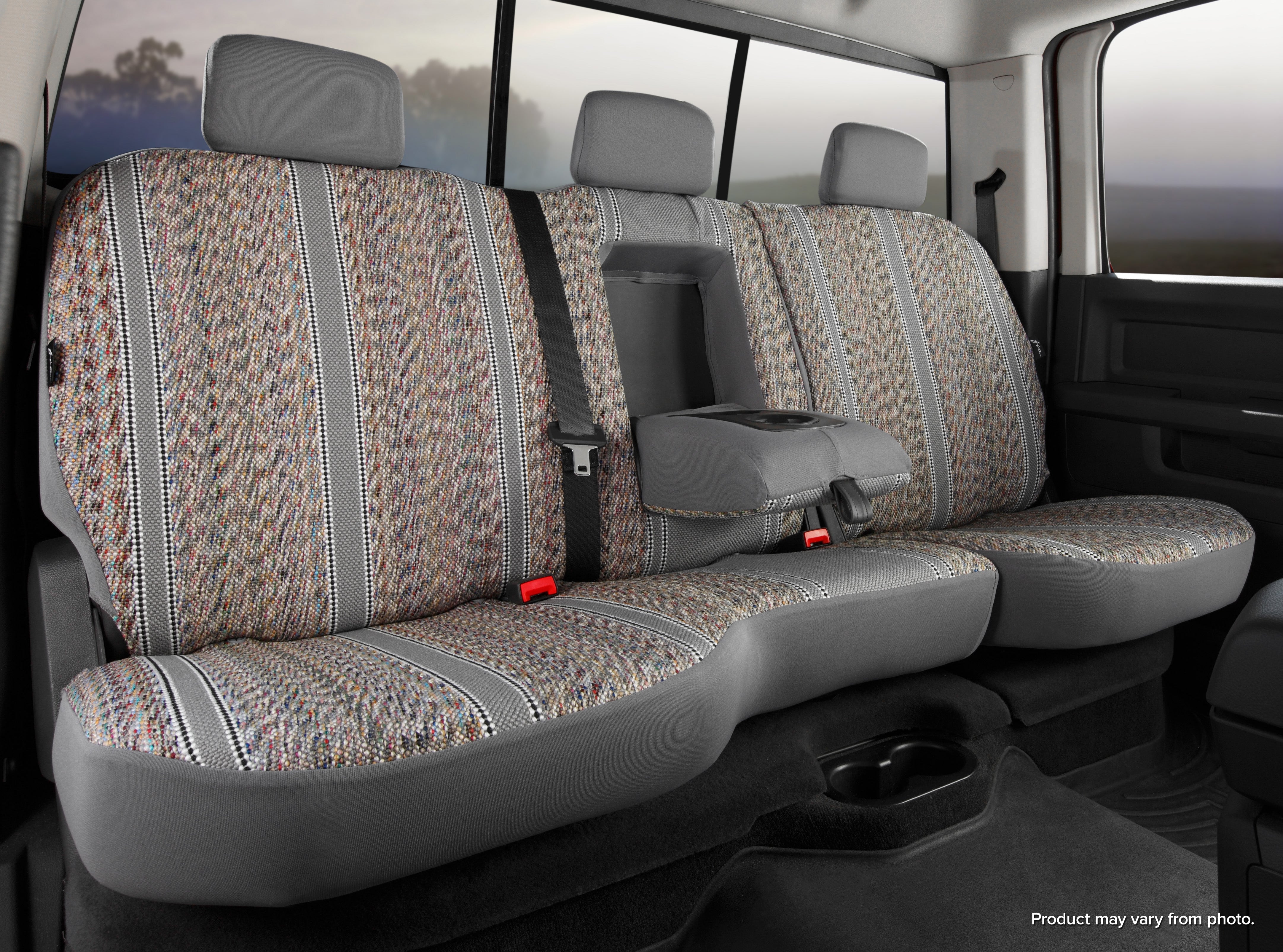FIA TR42-55 GRAY Wrangler™ Custom Seat Cover; Saddle Blanket; Gray; Split Seat 40/60; - Truck Part Superstore