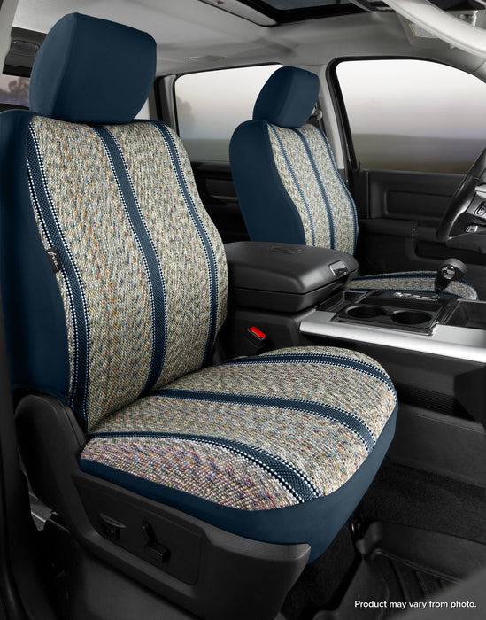 FIA TR49-7 NAVY Wrangler™ Custom Seat Cover; Saddle Blanket; Navy; Bucket Seats; w/o Armrests; - Truck Part Superstore