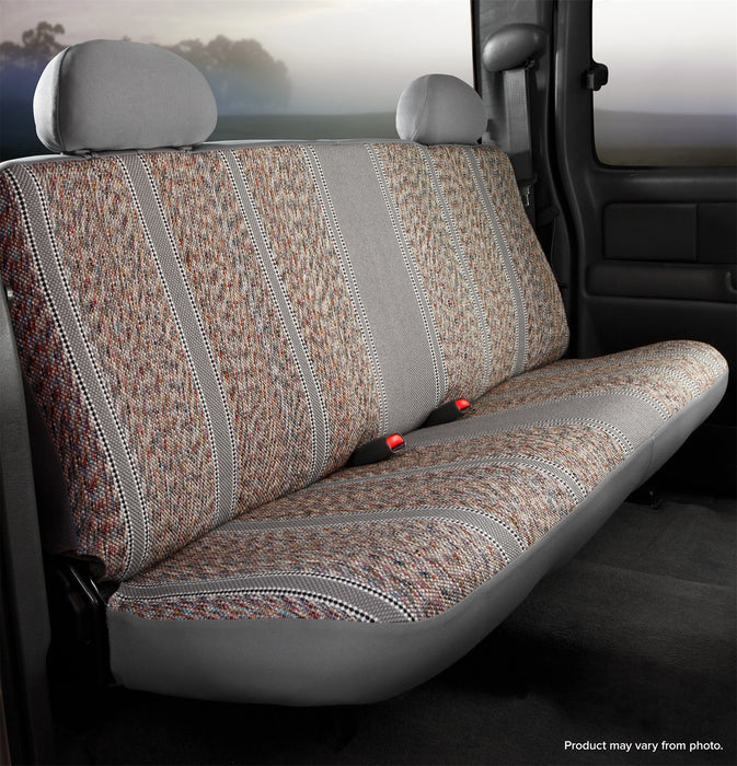 FIA TR42-4 GRAY Wrangler™ Custom Seat Cover; Saddle Blanket; Gray; Bench Seat; - Truck Part Superstore
