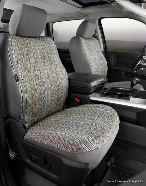 FIA TR48-19 GRAY Wrangler™ Custom Seat Cover; Saddle Blanket; Gray; Bucket Seats; - Truck Part Superstore