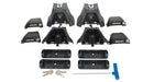 Rhino-Rack USA JA9368 Vortex 2500 FMP Roof Rack; Incl. Fitting Kit; 2 Black 50 Bars; Length 1260mm; - Truck Part Superstore