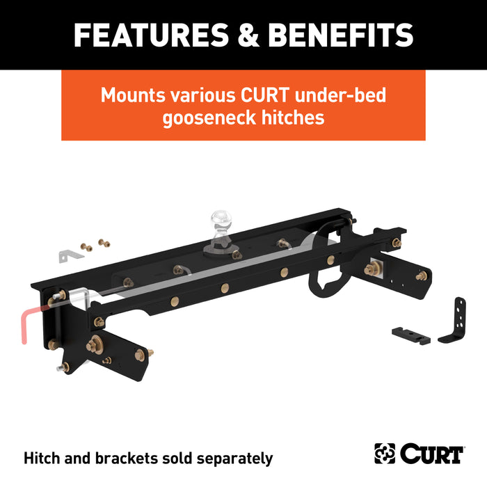 CURT 60644 Under-Bed Gooseneck Installation Brackets; Select Ford F-250; F-350; F-450 - Truck Part Superstore