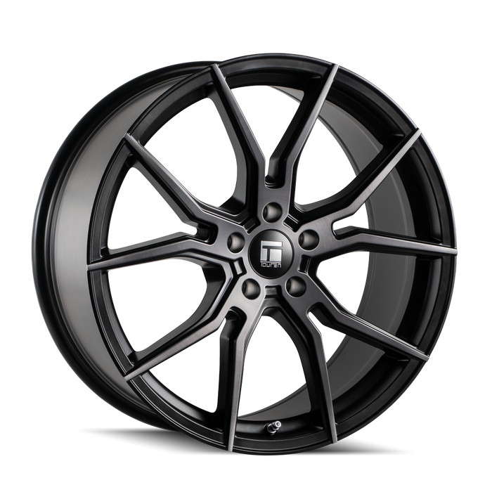 TOUREN 3501-7731TM40 TF01 (3501) BRUSHED MATTE BLACK W/ DARK TINT 17X7.5 5-108 40MM 63.5MM - Truck Part Superstore