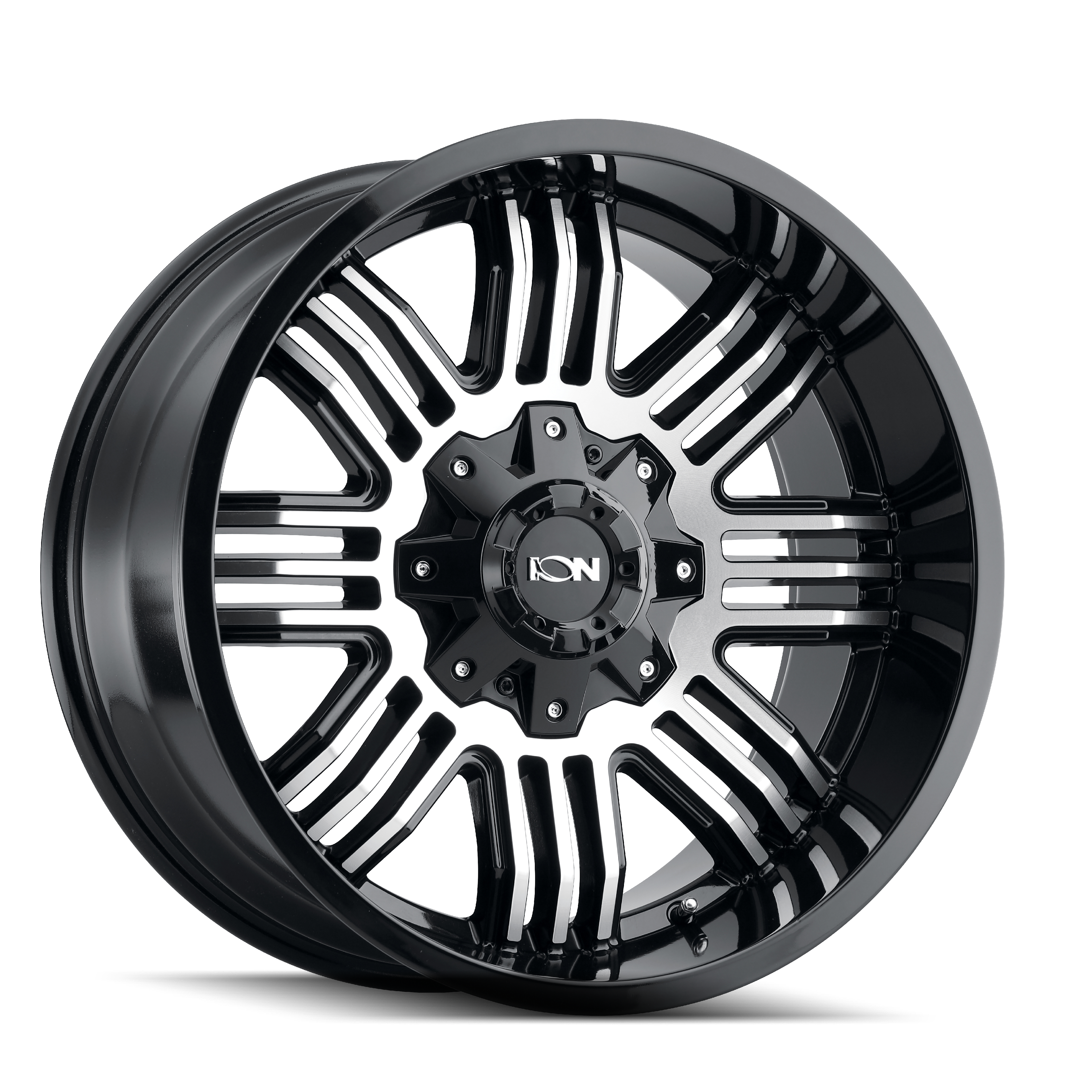 ION 144-2152B 144 (144) BLACK/MACHINED 20X10 5-127/5-139.7 -19mm 87.1mm - Truck Part Superstore