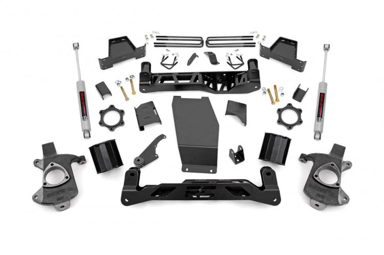 Rough Country 22635 6 Inch Suspension Lift Kit w/N3 14-18 Silverado/Sierra 1500 4WD Cast Steel Rough Country - Truck Part Superstore