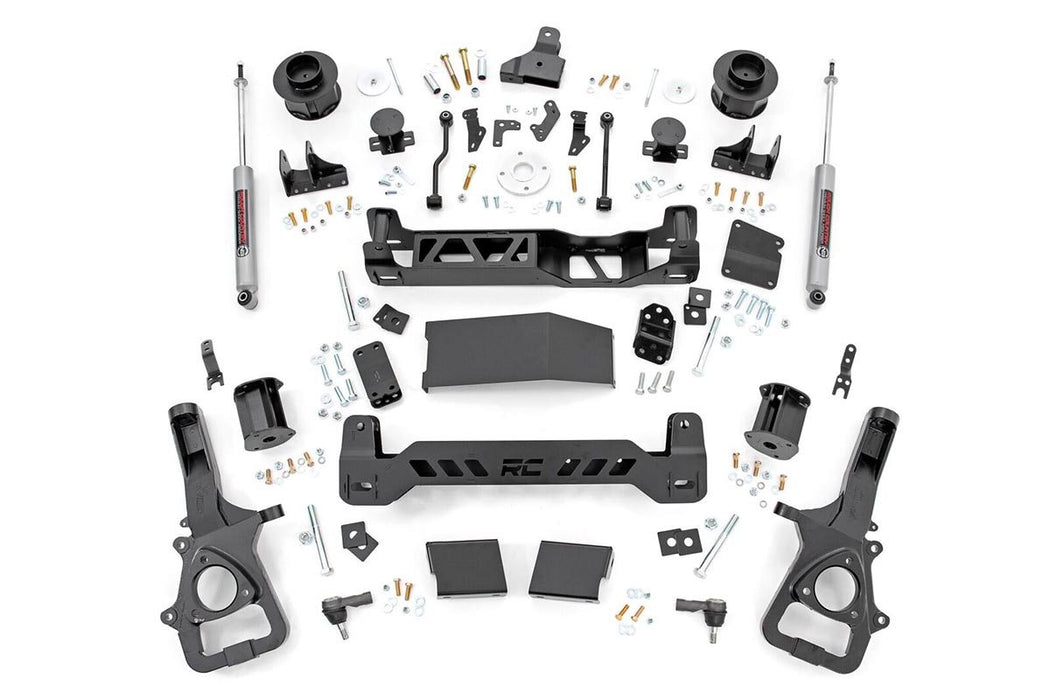 Rough Country 34430A 5 Inch RAM Suspension Lift Kit 19-20 RAM 1500 4WD Air Ride/22XL Wheels Rough Country - Truck Part Superstore