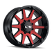 ION 143-2983BTR 143 (143) GLOSS BLACK/RED MACHINED 20X9 6-139.7 0mm 106mm - Truck Part Superstore