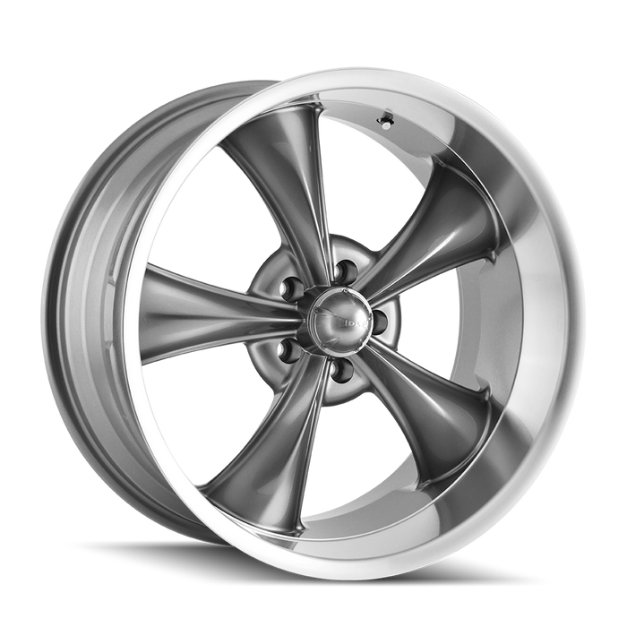 RIDLER 695-2161G 695 (695) GREY/MACHINED LIP 20X10 5x120.65 0MM 83.82MM - Truck Part Superstore