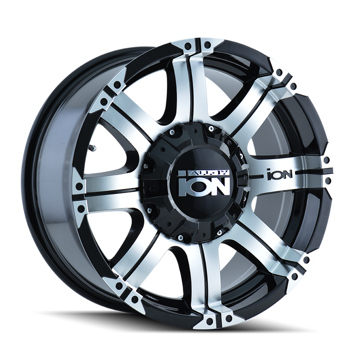 ION 187-7952B18 187 (187) BLACK/MACHINED FACE/MACHINED LIP 17X9 5x5/5x5.5 18MM 87MM - Truck Part Superstore