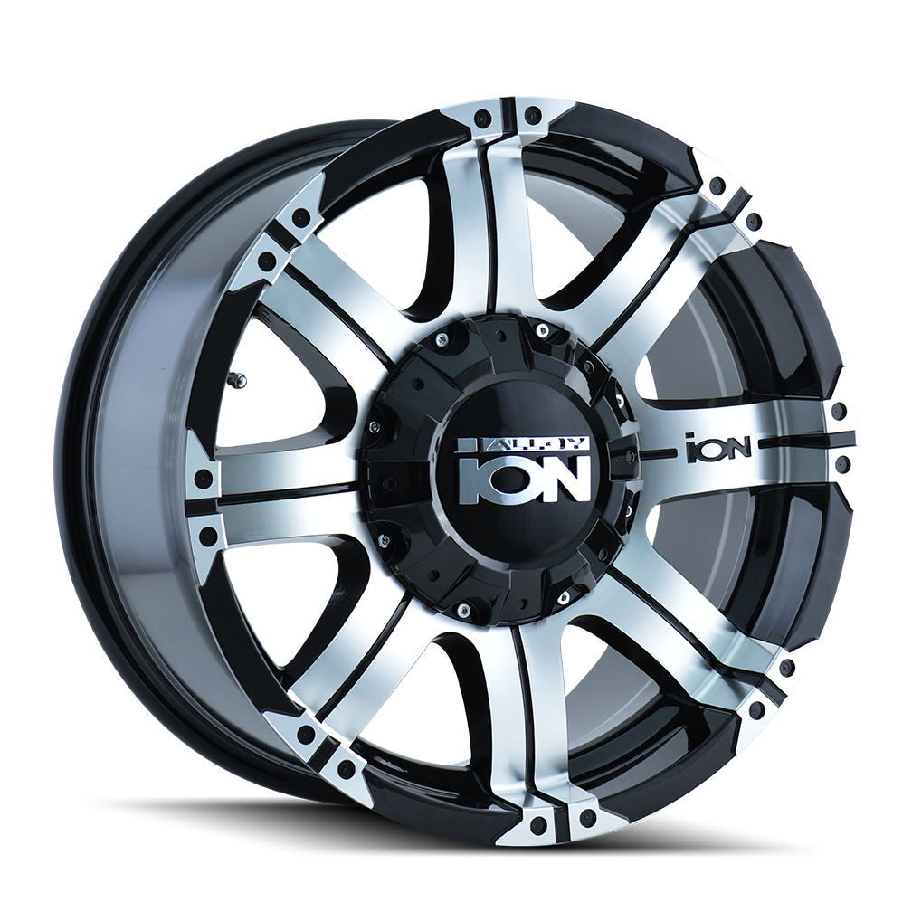 ION 187-8997B 187 (187) BLACK/MACHINED FACE/MACHINED LIP 18X9 5-139.7/5-150 -12MM 110MM - Truck Part Superstore