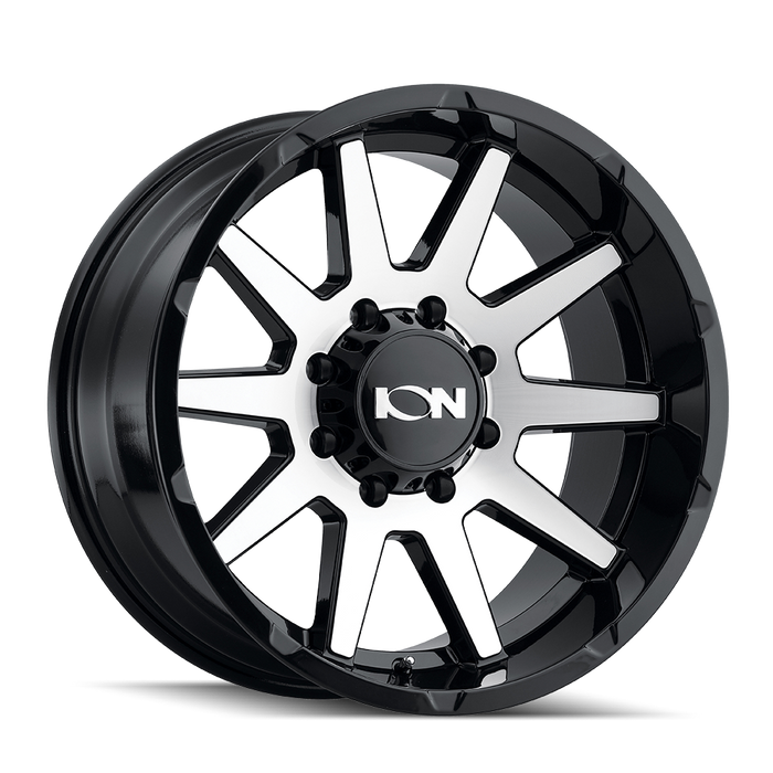 ION 143-2183BM 143 (143) GLOSS BLACK/MACHINED FACE 20X10 6-139.7 -19mm 106mm - Truck Part Superstore