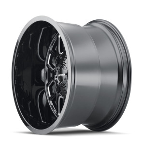 MAYHEM 8107-22176BM COGENT (8107) GLOSS BLACK/MILLED SPOKES 22X10 8-165.1/8-170 -19mm 130.8mm - Truck Part Superstore