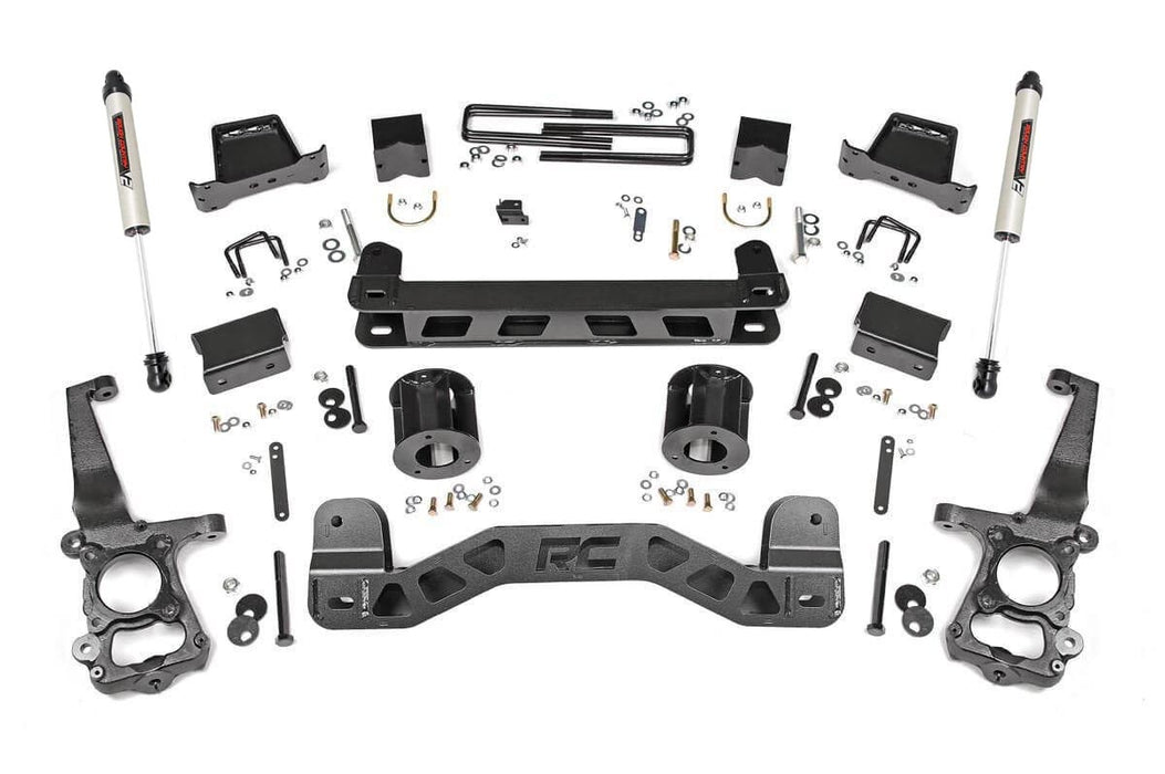 Rough Country 55370 6 Inch Suspension Lift Kit w/V2 Shocks 15-20 F-150 2WD Rough Country - Truck Part Superstore