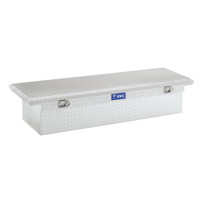 UWS EC10451 Bright Aluminum 69in. Crossover Truck Tool Box; Low Profile (Heavy Packaging) - Truck Part Superstore