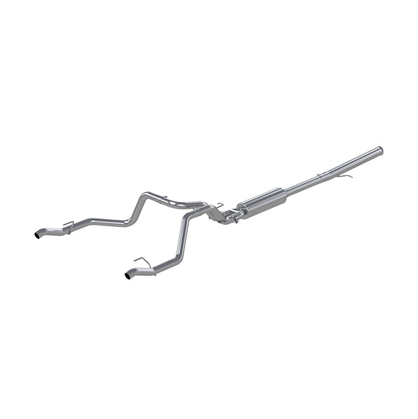 MBRP S5065304 2.5 Inch Cat Back Exhaust System For 19-22 Silverado/Sierra 1500 6.2L, 2022 Silverado LTD/ Sierra Limited 6.2L Dual Rear 304 Stainless Steel MBRP - Truck Part Superstore