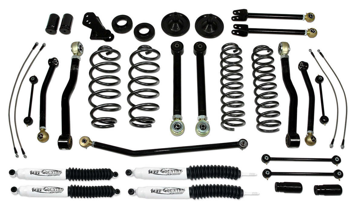 Tuff Country 44002KN 4 Inch Lift Kit 07-18 Jeep Wrangler JK 4 Door Only Performance Lift Kit EZ-Flex w/ SX8000 Shocks Tuff Country - Truck Part Superstore