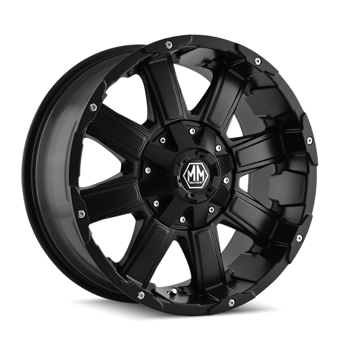 MAYHEM 8030-2976MB CHAOS (8030) MATTE BLACK 20X9 8-165.1/8-170 -12MM 130.8MM - Truck Part Superstore