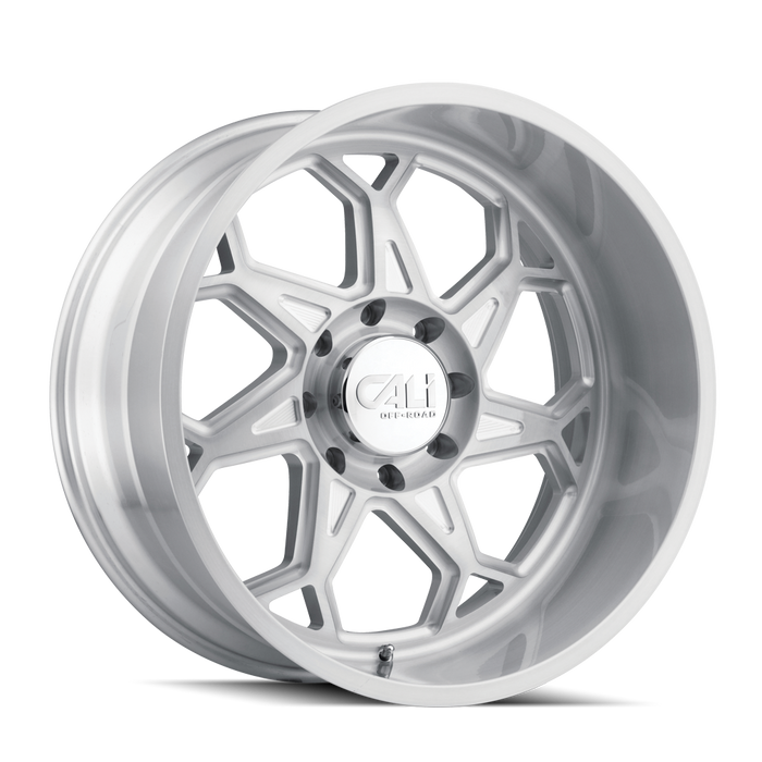 CALI OFF-ROAD 9111-2283BGC SEVENFOLD (9111) BRUSHED & CLEAR COATED 20X12 6-139.7 -51mm 106mm - Truck Part Superstore
