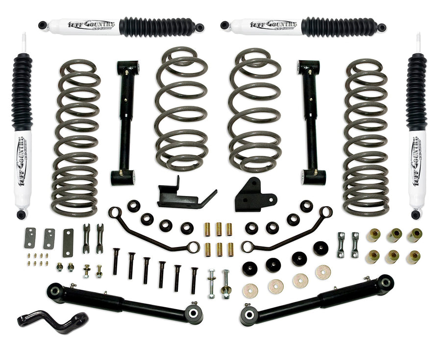 Tuff Country 44902KH 4 Inch Lift Kit 97-06 Jeep Wrangler TJ EZ-Flex w/ SX6000 Shocks Tuff Country - Truck Part Superstore