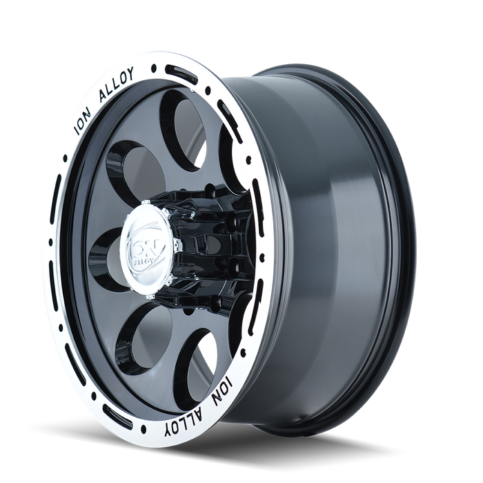 ION 174-7983B 174 (174) BLACK/MACHINED LIP 17X9 6-139.7 0MM 108MM - Truck Part Superstore