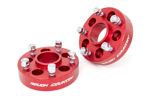 Rough Country 1092RED Wheel Adapters 5x4.5 to 5x5 Adapters Red 6061-T6 Aluminum Sold in Pairs Rough Country - Truck Part Superstore