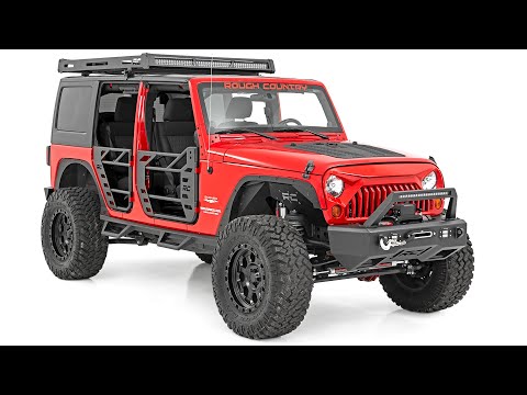 Rough Country 10622 Jeep Roof Rack System w/Black-Series LED Lights 18-20 Wrangler JL Rough Country - Truck Part Superstore