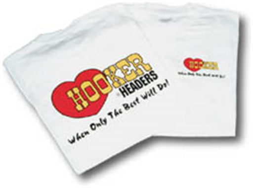 Hooker 10136HKR Hooker T-Shirt; Hooker Classic Logo; White; XXL; - Truck Part Superstore