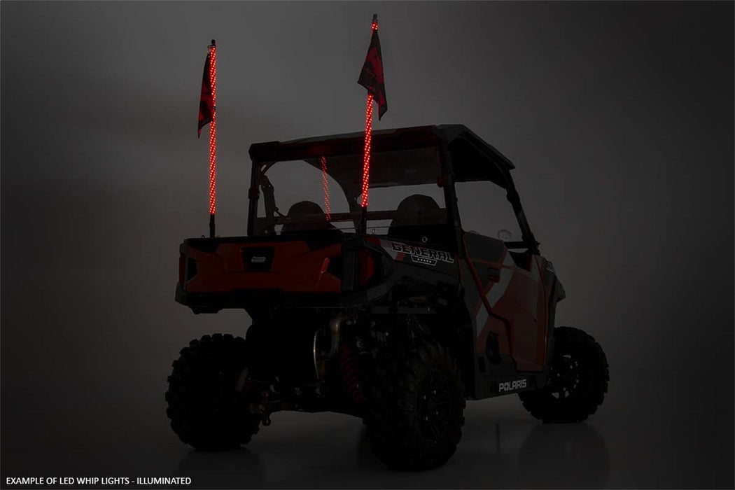 Rough Country 93051 Polaris LED Whip Light Roll Cage Mounts RZR 1000XP Turbo Rough Country - Truck Part Superstore