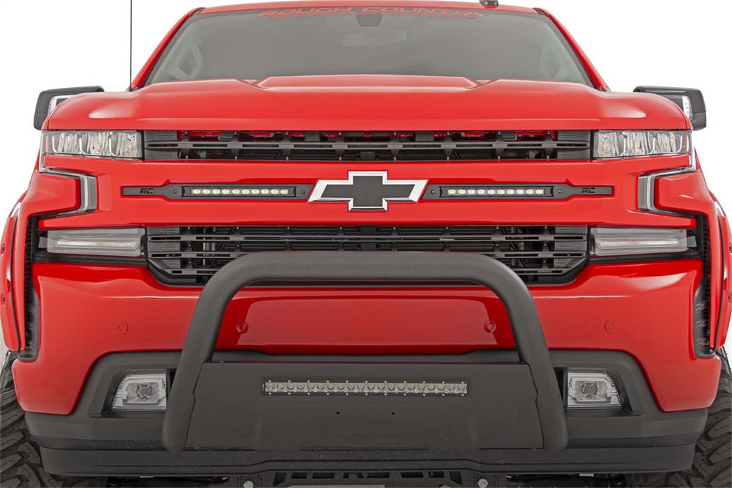 Rough Country 70818 Chevy Dual 10 Inch LED Grille Kit Chrome Series 19-20 Silverado 1500 Rough Country - Truck Part Superstore