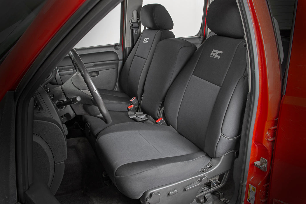 Rough Country 91033 GM Neoprene Front and Rear Seat Covers Black (07-13 1500/11-13 2500) Rough Country - Truck Part Superstore