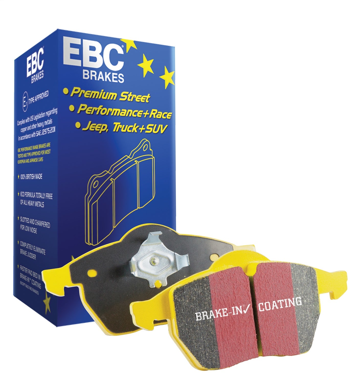 EBC Brakes DP41644R Yellowstuff Street And Track Brake Pads– Truck